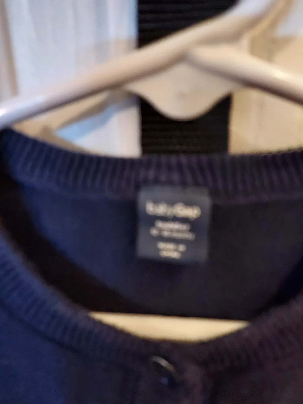 GAP Navy Button-Front Baby Cardigan